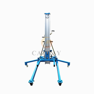 CE ISO Mini Portable Manuel Électrique Mobile 3-7.9m 340kg Charge <span class=keywords><strong>Manivelle</strong></span> Ascenseur avec Prix D'usine - Product Image 6
