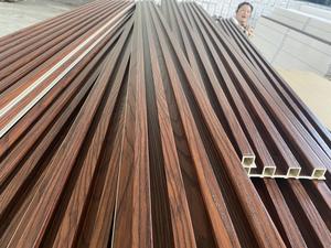 Pvc Interior Wpc Paneles de pared Decofilm Grano de madera Pvc Wpc Paneles de pared Revestimiento de pared interior - Product Image 5