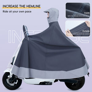 <span class=keywords><strong>Cape</strong></span> <span class=keywords><strong>de</strong></span> <span class=keywords><strong>pluie</strong></span> pongé en polyester haute visibilité imperméable pour vélo électrique Logo personnalisé Poncho Imperméable - Product Image 3