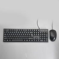 Clavier et souris filaires USB KMC-101PU pour ordinateur de bureau, PC portable, vente chaude