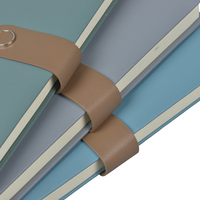 Carnet de notes portable en PU avec boucle, idéal pour les cadeaux - Fabrication professionnelle