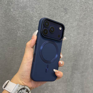 Coque de téléphone magnétique en PC dépoli effet peau, couleur unie, compatible avec <span class=keywords><strong>iPhone</strong></span> 17/16/15/14/13/12/<span class=keywords><strong>11</strong></span> Pro Max – Meilleure coque de téléphone - Product Image 5