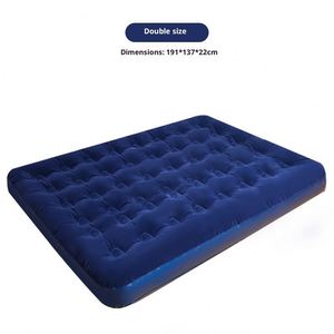 Colchón Inflable Plegable Moderno con Funda Aterciopelada, Colchón Doble de Aire Engrosado, Cama Portátil para Camping, Dormitorio, Sala de Estar - Product Image 1