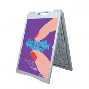 Sidewalk Displays Advertising Boards <b>Poster</b> Stand Double-Sided Outdoor Water Injection a <b>Frame</b> Plastic Signs - Product Image 1
