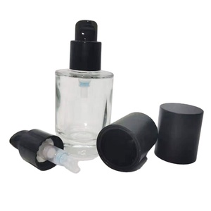 Venta caliente 100mL Color transparente <span class=keywords><strong>Secrum</strong></span> Crema Dispensador Bomba Botella de vidrio Fabricante/al por mayor - Product Image 4