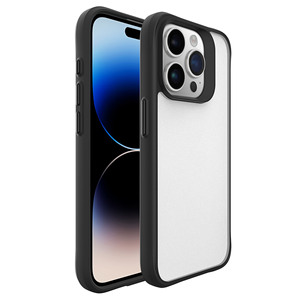 <span class=keywords><strong>Coque</strong></span> de téléphone portable translucide givrée fine pour <span class=keywords><strong>iPhone</strong></span> 15 Pro, compatible avec <span class=keywords><strong>iPhone</strong></span> 13, 12, 11, 14, 16, 17 Plus, <span class=keywords><strong>coque</strong></span> rigide en PC <span class=keywords><strong>antichoc</strong></span> gris clair - Product Image 2