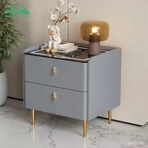 Wayon Lüks Akıllı Komodin Kablosuz Şarjlı 2 Çekmeceli Başucu Sehpası Yükseltilmiş Tasarım - Product Image 5