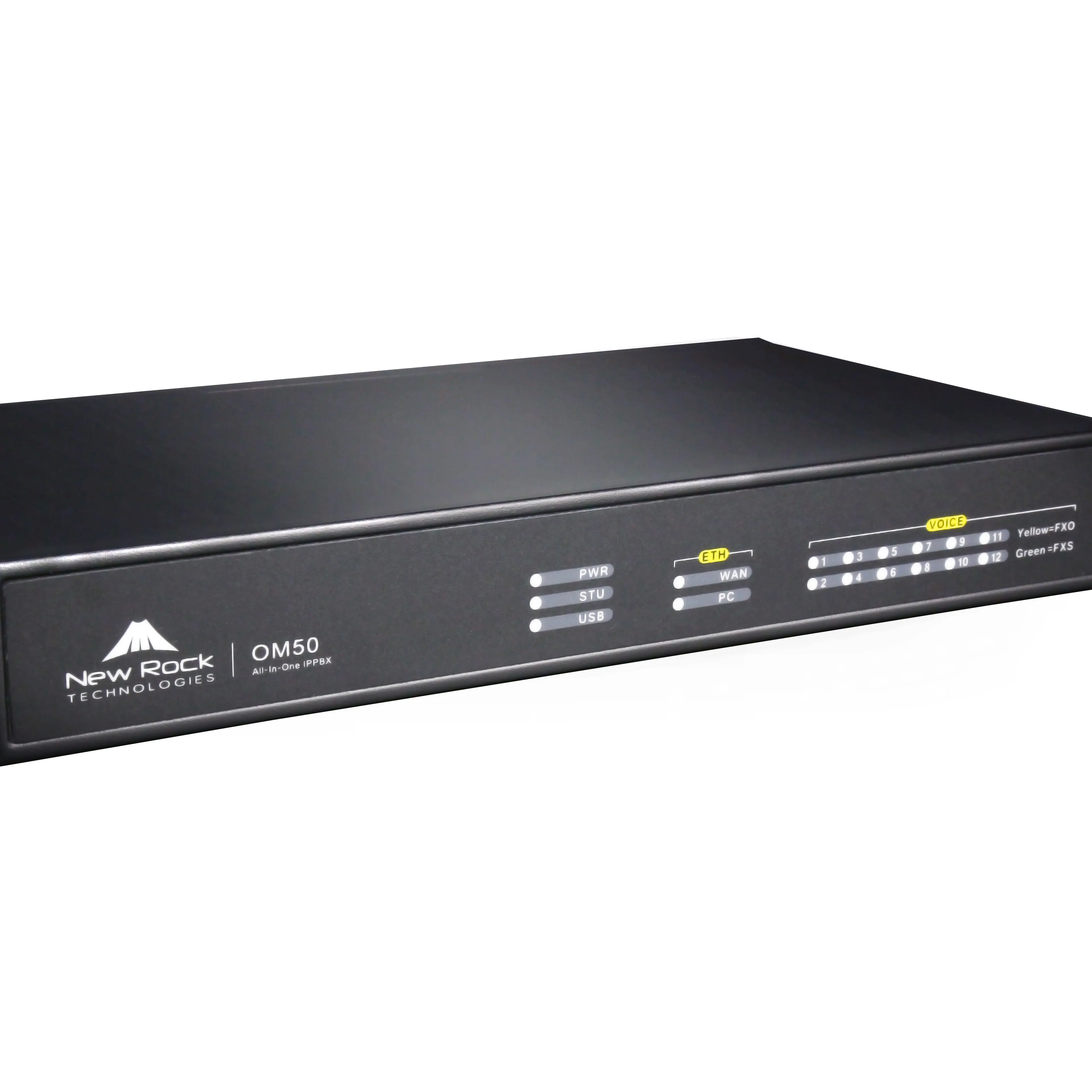 NewRock VoIP Sistem Telepon, Sistem Telepon IP PBX OM50G IP Mendukung Terminal Analog PSTN dan Bagasi Samping