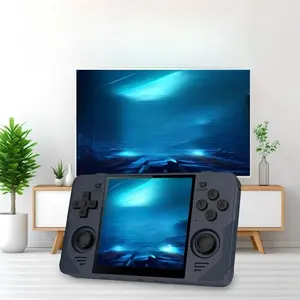 Rgb30 De Jeu Powkiddy Data Frog Retro Game Console 2.4G Built-In Wifi 4.0 Inch Screen Linux Os Portable Video Players