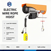 Mini palan électrique sans fil antirouille à assemblage rapide 110V 220V monophasé Pa200 avec télécommande pour atelier d'usine