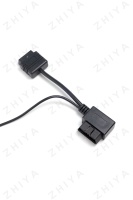 Adaptador OBD2 en Forma de Y, Conductor de Cobre Desnudo, Aislamiento de PVC, 600V, Varias Longitudes, para Expansión de Funciones de Diagnóstico