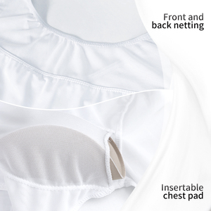 Camicetta da allenamento per <span class=keywords><strong>danza</strong></span> <span class=keywords><strong>classica</strong></span> da donna in Nylon morbido in Nylon per adulti con maniche a tre quarti - Product Image 6