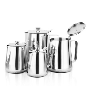 Hot bán sữa Jug với nắp thép không gỉ 350/600ml Sữa Bình Sữa cà phê sữa bọt Jug - Product Image 6