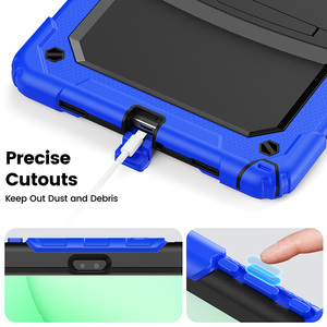เคสป้องกันแบบไฮบริด SM-X236B SM-X235 SM-X230สำหรับ Samsung Galaxy Tab A11 <span class=keywords><strong>Plus</strong></span> พร้อมขาตั้งดีไซน์ด้านหลังและสายคล้องไหล่ - Product Image 5