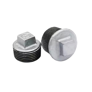 <span class=keywords><strong>Vente</strong></span> directe usine : Raccords de tuyauterie en fonte malléable, bouchons à sertir/lisses galvanisés à chaud BSP pour l'huile, l'eau et le gaz - Product Image 1