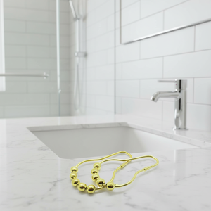 อุปกรณ์เสริมม่านอาบน้ำ ตะขอแขวนม่านอาบน้ำสแตนเลสอย่างดี ทนทาน ไม่เป็นสนิม - Product Image 1