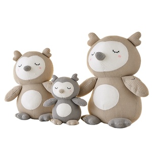 <span class=keywords><strong>Doudou</strong></span> pour bébé, <span class=keywords><strong>hibou</strong></span> en peluche au crochet, super doux, rembourré en coton PP, adorable <span class=keywords><strong>hibou</strong></span> de dessin animé, poupée en peluche, amigurumi, vente en gros - Product Image 1