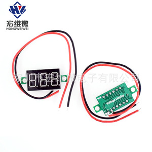 Voltímetro Digital de CC de 0.36 Pulgadas, 40V, con Cable Verde, Medición de Voltaje - Product Image 4