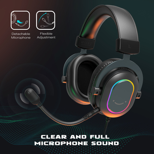 Casque de jeu <span class=keywords><strong>Fifine</strong></span> <span class=keywords><strong>H6</strong></span> 7.1 avec éclairage LED, casque de jeu filaire <span class=keywords><strong>USB</strong></span> pour joueurs - Product Image 5