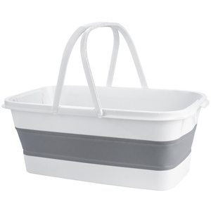 Hot Selling Plastic Laundry Basket Foldable Large Capacity Storage Basket