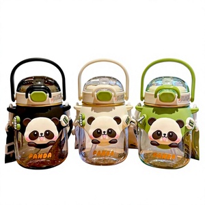 Linda Botella de Agua de Acero Inoxidable con Aislamiento al Vacío, Diseño de Panda de Dibujos Animados, Regalo de Regreso a la Escuela para Niños, 820 ml, Venta al por Mayor - Product Image 5