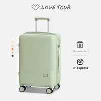 2025 nouveau modèle de valise à main légère en PC de 24 pouces pour femmes avec roues pivotantes et serrure à combinaison voyage de grande valeur pour hommes