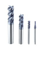 Fraise à bout plat en carbure monobloc Chuanrun, 2/4 cannelures |   Fraiseuse CNC pour acier au carbone, fonte, acier pour moules |   Fraisage HRC60