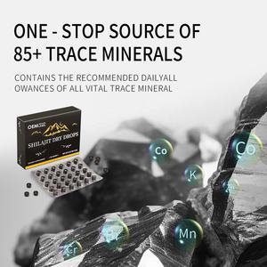 OEM Shilajitドライドロップ60錠ヒマラヤシラジット樹脂、85% ミネラルおよびフルボ酸エネルギー代謝免疫サポート - Product Image 6