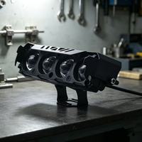 Phare LED pour moto, projecteur ultra-lumineux pour vélo électrique, double couleur, faisceau haut et bas, accessoires de personnalisation