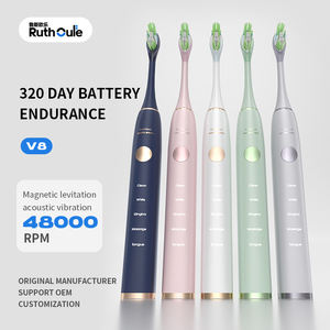 <span class=keywords><strong>Brosse</strong></span> à dents électrique intelligente V8 Sonic, autonomie de 320 jours, poils durs LED, blanchiment des dents, voyage, 5 modes, charge micro USB - Product Image 4