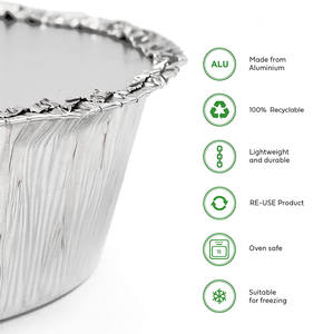 Plateau rond jetable en aluminium de 7, 8, 9 pouces pour friteuse à air, plat en aluminium pour four, doublure de cuisson pour le stockage des aliments, bol en aluminium - Product Image 1