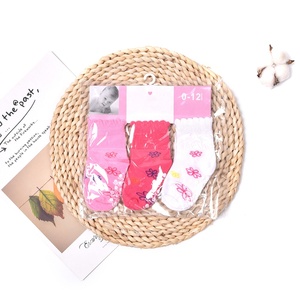 Chaussettes bébé roses en coton peluche chaudes et tendance, prix usine de gros - Product Image 3