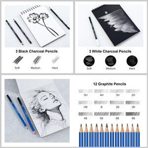 KALOUR Nouveau produit assorti de 108 crayons à <span class=keywords><strong>dessin</strong></span> et à croquis, crayons de <span class=keywords><strong>couleur</strong></span>, ensemble de <span class=keywords><strong>dessin</strong></span> dans un étui à fermeture éclair en nylon - Product Image 3