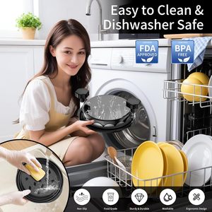 Triturador de Pollo de Plástico, Picador de Carne Giratorio, Mango Ergonómico, Tira Antideslizante Resistente, Libre de BPA, Apto para Lavavajillas, para Carne de Cerdo y Res - Product Image 4