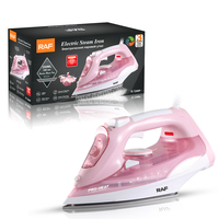 Fer à vapeur RAF 2400W 350ml avec semelle en céramique, vapeur verticale pour l'entretien des vêtements à domicile