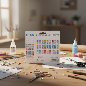 Ilan Adesivi Brillanti 12mm Multicolore 54 pz circa - Product Image 3