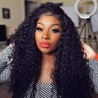 Perruques lace frontal wig 5x5tp hd, perruques lace front closure bon marché, perruque bob bouclée, perruque brésilienne deep wave