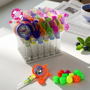 Juego de laberinto con forma de bicicleta de dibujos animados, caramelos personalizados Dulces <span class=keywords><strong>Al</strong></span> Por Mayor, forma de bicicleta, prensa rellena, tableta, juguete de caramelo - Product Image 1