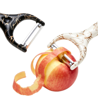 RVS Y-schiller met automatische bediening, vaatwasmachinebestendig voor fruit en groenten, voor gebruik in de keuken