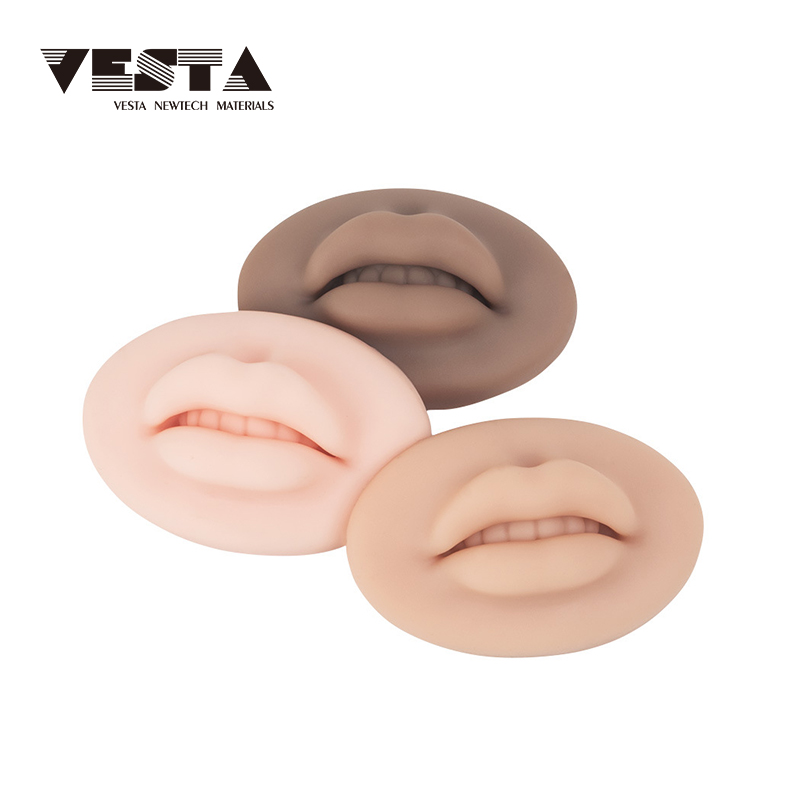 Практическая кожа VESTA Реалистичная 5D губа открытый рот силиконовая тренировочная кожа для перманентного макияжа татуировки