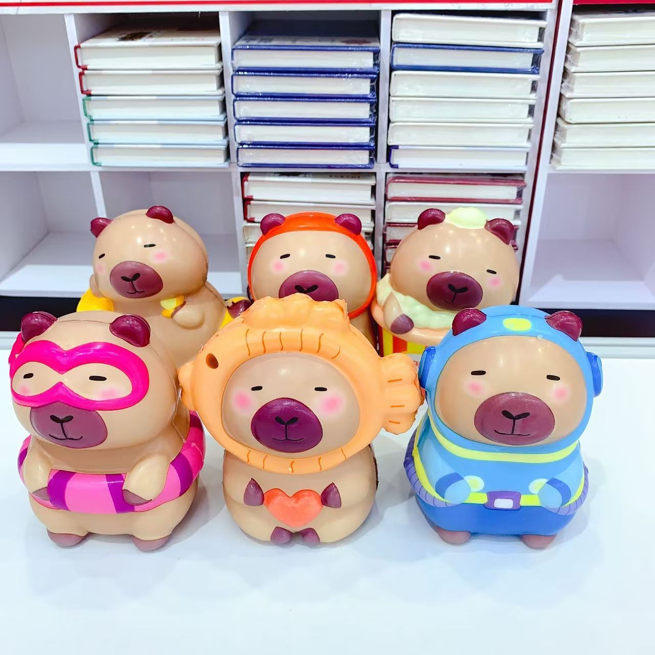 Pack De 3 Juguetes Anti-estrés Capybara – Figuras De TPR Suave Para Apretar Y Estirar – Alivio De Ansiedad Para Niños Y Adultos – Regalo Divertido Y Portátil