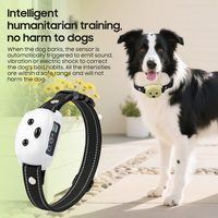 Collier de dressage électrique rechargeable anti-aboiement pour chien, en nylon, haute sensibilité, avec fonction de détection intelligente et choc électrique