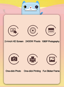 Mini caméra d'impression instantanée OEM <span class=keywords><strong>avec</strong></span> application <span class=keywords><strong>photo</strong></span>, impression d'étiquettes, jeux amusants, écran HD 2,4 pouces, <span class=keywords><strong>imprimante</strong></span> A21 <span class=keywords><strong>avec</strong></span> caméra - Product Image 3