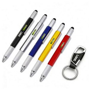 Stylo bille multifonction personnalisé avec logo, cadeaux promotionnels imprimés sur mesure en gros - Product Image 1