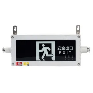 IP66 Explosion Proof Emergency Exit Sign Warning Lights Industrial Emergency Exit Ex Lights Point To The Light
