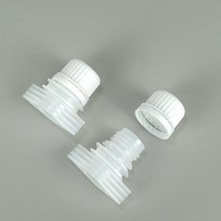 Kit de bec verseur et bouchon en plastique PE de 16 mm, compatible avec les aliments, pour sachets de recharges de boissons et de liquides alimentaires
