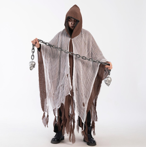 Sombrero de fiesta Fez forma de fantasma accesorios de estudio fotográfico <span class=keywords><strong>bruja</strong></span> <span class=keywords><strong>Zombie</strong></span> esqueleto diablo muestra capa Venta caliente Cosplay <span class=keywords><strong>disfraz</strong></span> de Halloween - Product Image 6