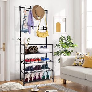 Estante de almacenamiento <span class=keywords><strong>para</strong></span> zapatos, Zapatero 3 en 1 <span class=keywords><strong>para</strong></span> entrada, salón, árbol - Product Image 3