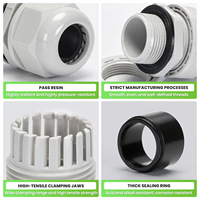 Presse-étoupes robustes en nylon M20-M30 pour câbles basse tension, haute résistance à la traction, résistance aux acides/alcalis, étanchéité EPDM, indice IP69, certifiés CE