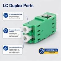 Adaptateur de raccordement à bride en fibre optique monomode LC Duplex sans oreilles, personnalisé en usine, connecteur JR-032 Chine